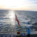 Ausblick Heck Hurtigruten Postschiff