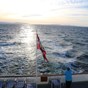 Ausblick Heck Hurtigruten Postschiff